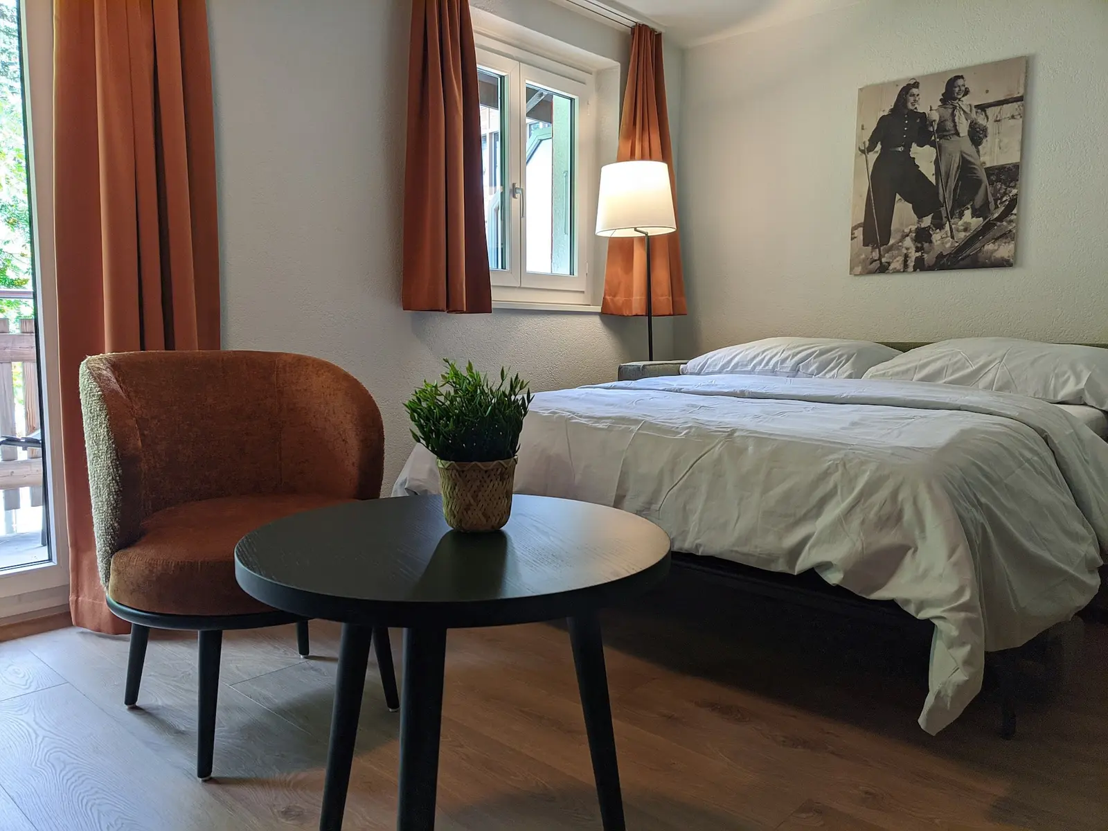 Das Sofa wird zum zusätzlichen Doppelbett