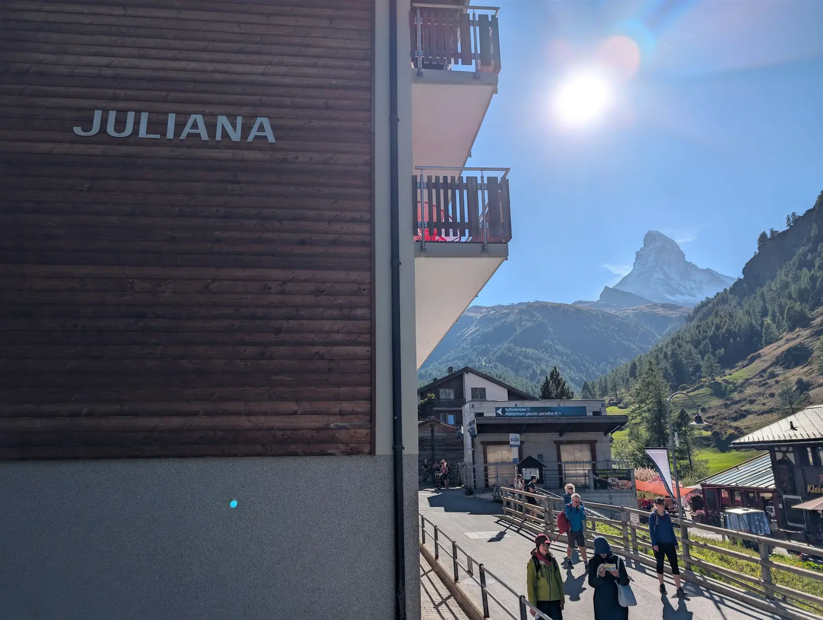 Haus Juliana – das Matterhorn gleich um die Ecke